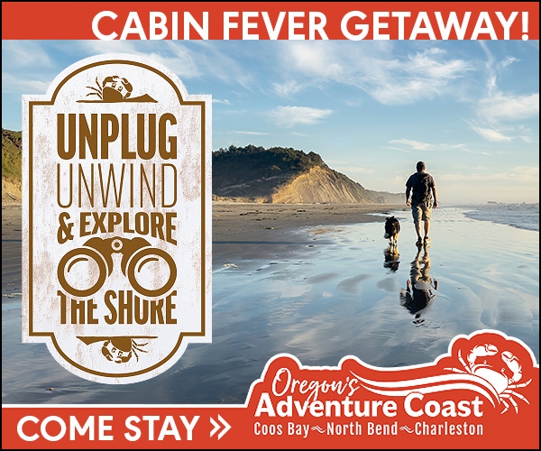 Unplug Unwind Sign - Man & Dog on Beach
