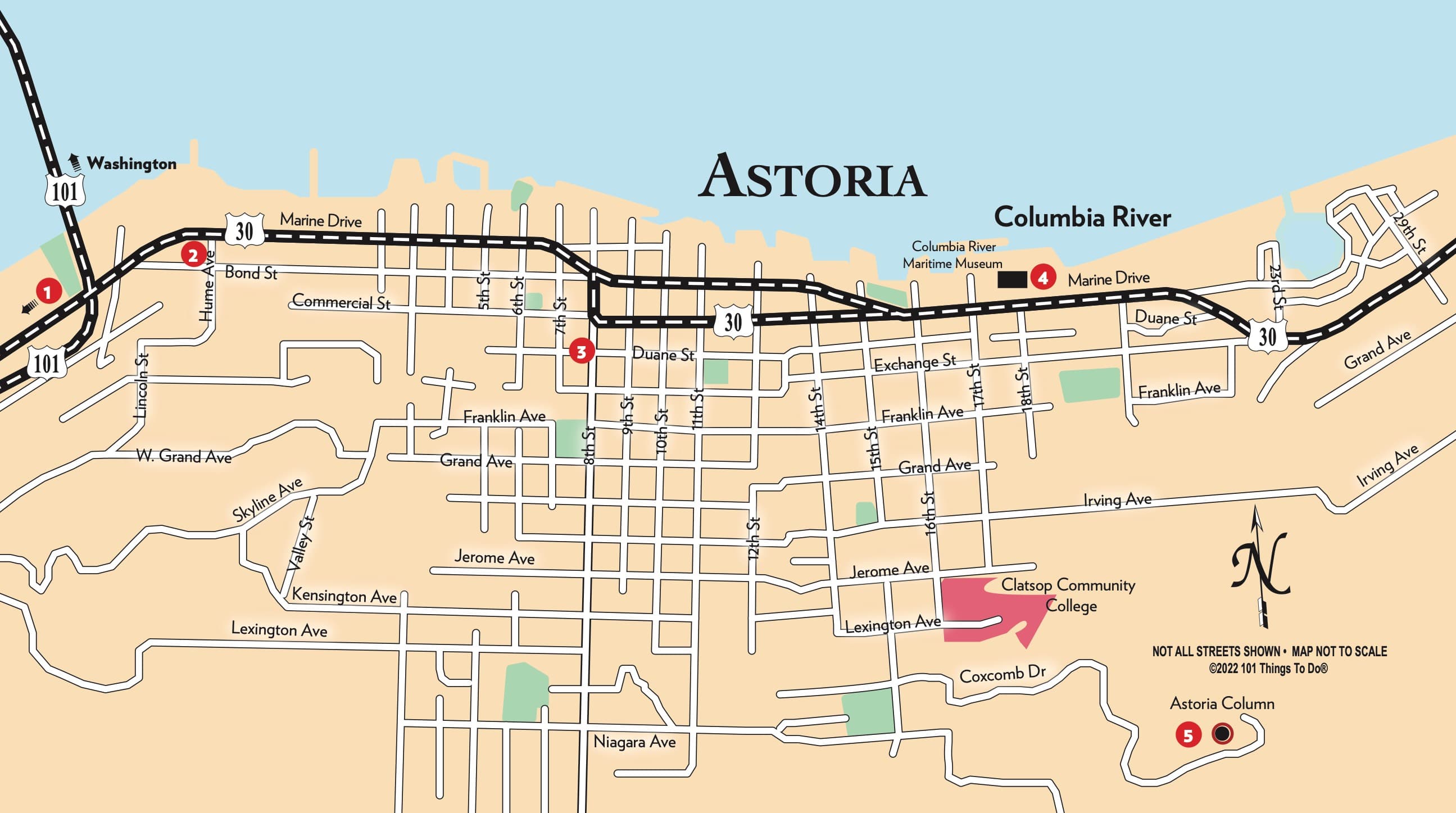 Map of Astoria