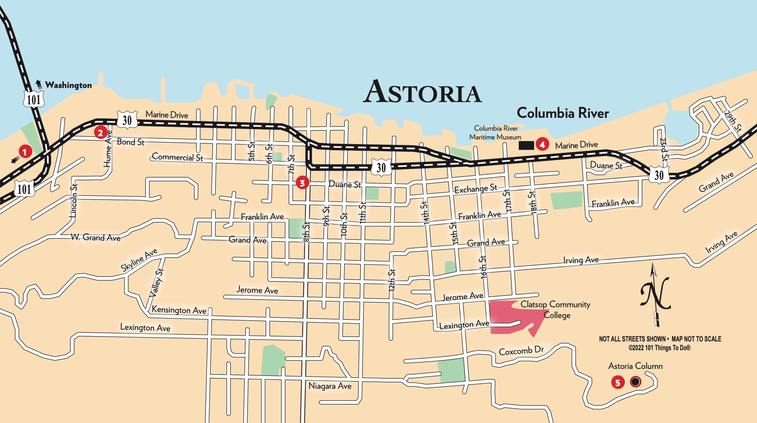 Map of Astoria