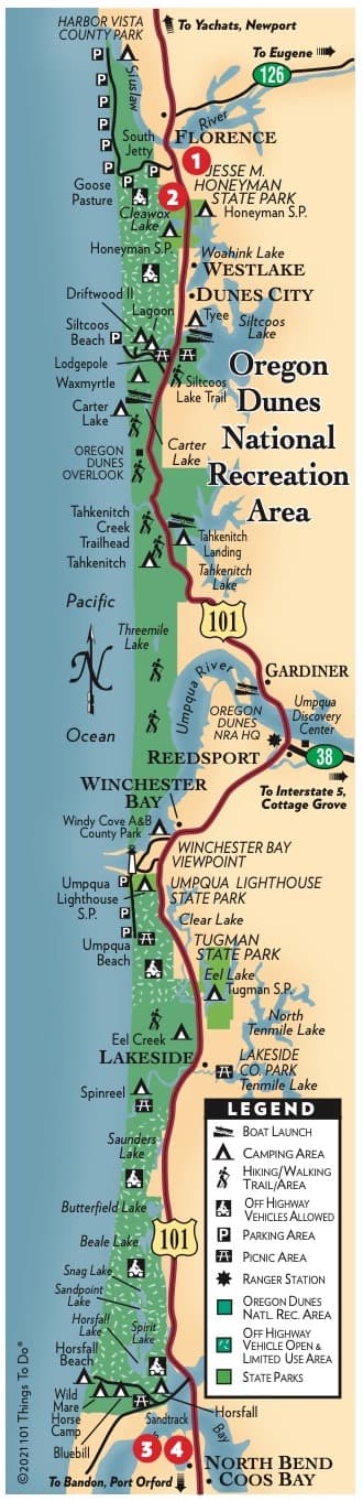 Map of the Dunes