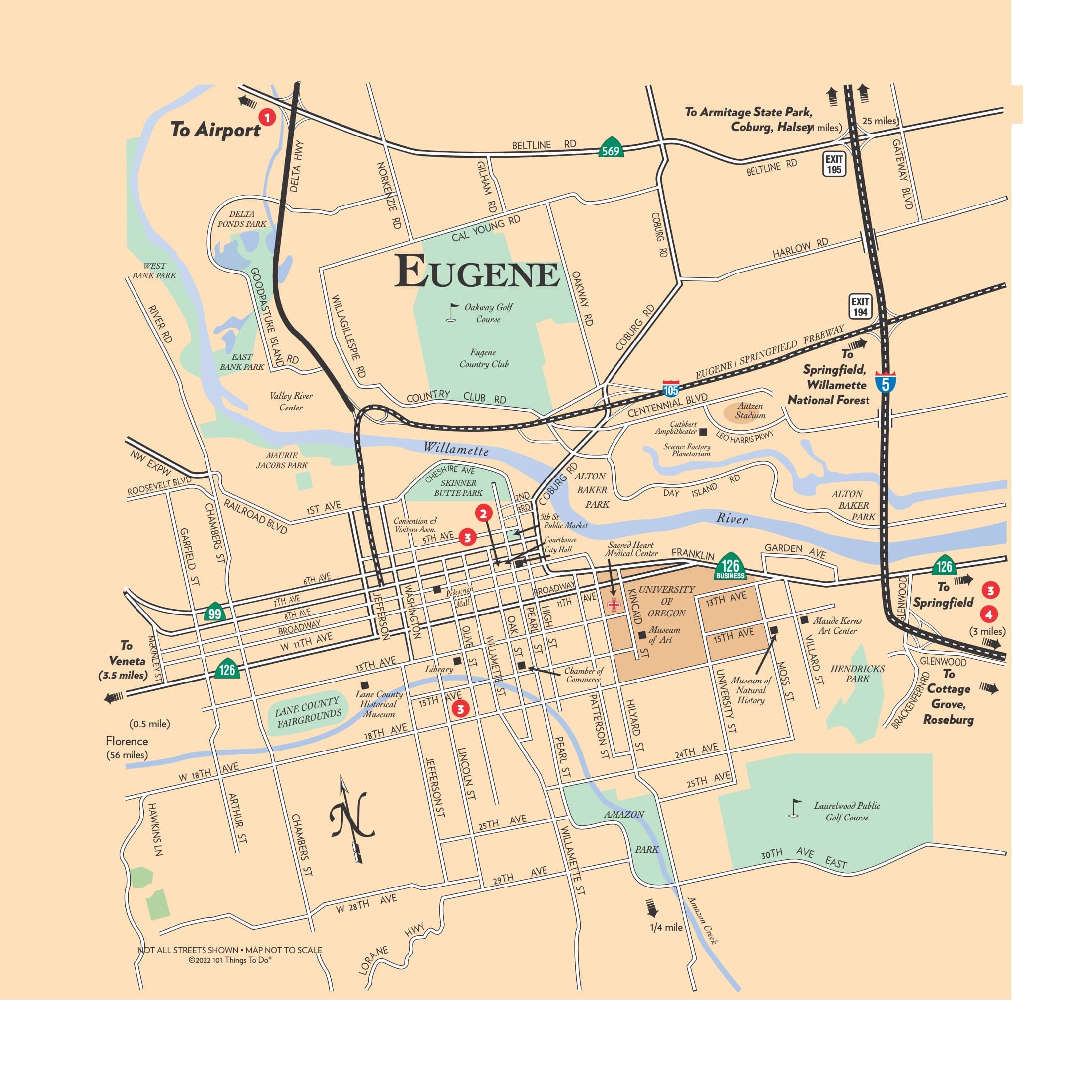 Map of Eugene