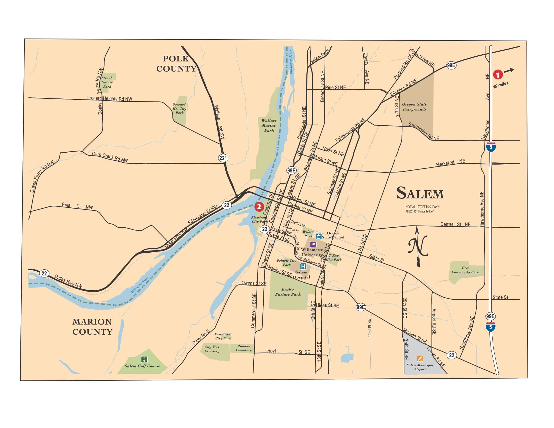 Map of Salem