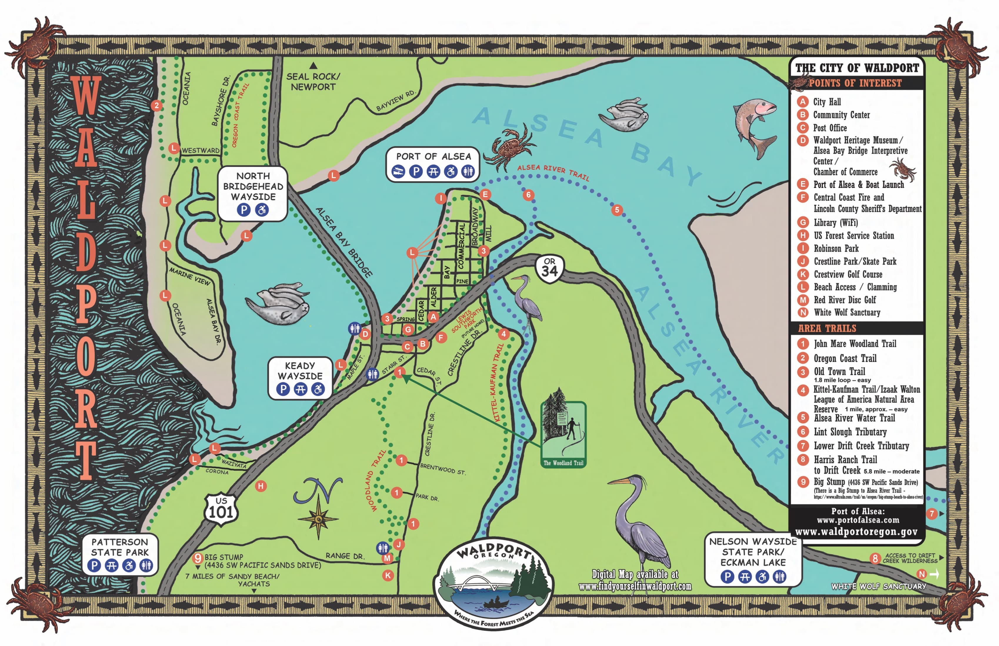 Map of Waldport