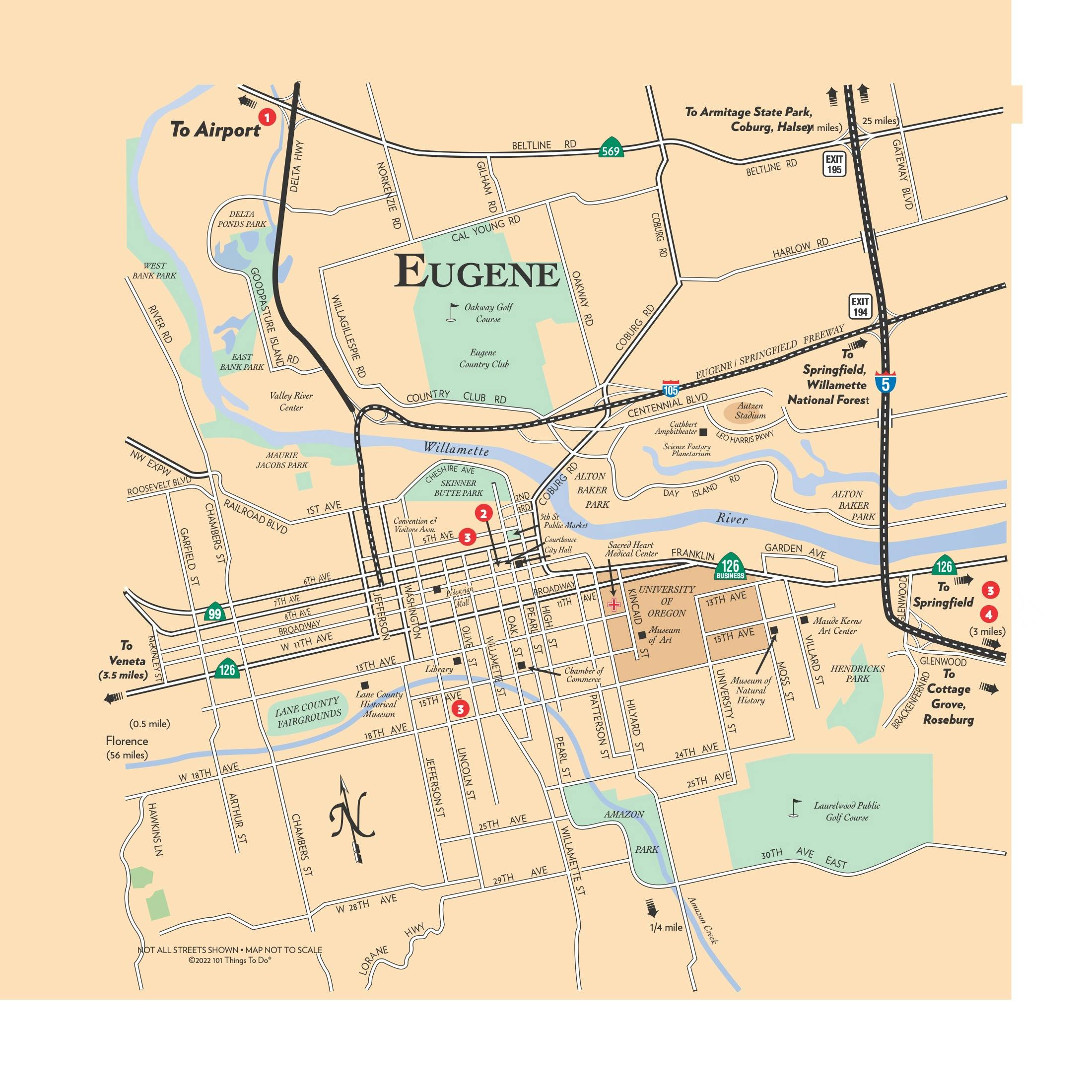 Map of Eugene
