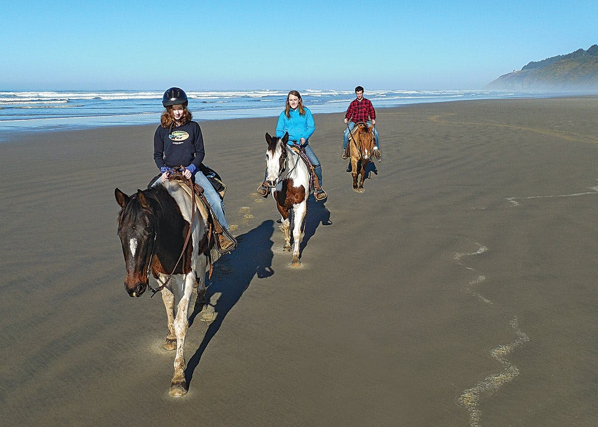 Go Horseback Riding on the Coast